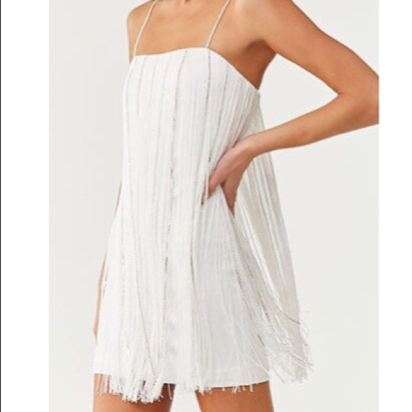 NWT Rhinestone Fringe Dress